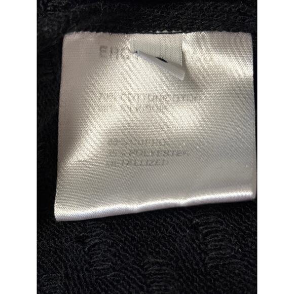 Erotokritos Phiphie Textured Sweater 3 Black Open Knit Cotton Blend Whimsygoth - Picture 6 of 7